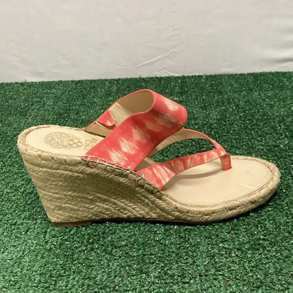 Vince Camuto Lavanda Red Sandal Wedges women’s size 10 (OKPM-07-066)